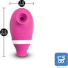 Massaggiatore in Silicone per Aspirazione con Tecnologia Air Pulse per Donne Ricaricabile USB