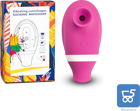 Massaggiatore in Silicone per Aspirazione con Tecnologia Air Pulse per Donne Ricaricabile USB