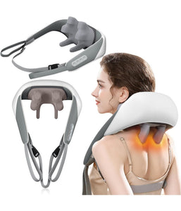 Massaggiatore Per Collo Schiena Spalle Gambe Calore Massaggiante Ricaricabile 5d