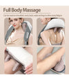 Massaggiatore Per Collo Schiena Spalle Gambe Calore Massaggiante Ricaricabile 5d