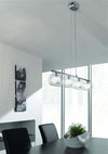 MASSIVE---Callas-Lampadario-Moderno,-in-Metallo,-con-4-Cilindri-in-Vetro,-Max-40-W