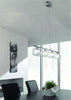 MASSIVE---Callas-Lampadario-Moderno,-in-Metallo,-con-4-Cilindri-in-Vetro,-Max-40-W