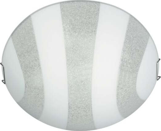 Massive-302996910-Tilda,-Plafoniera-a-Righe-in-Vetro,-Graniglia,-Diametro-30-cm,-Bianco/Trasparente-[Classe-di-efficienza-energetica-A]