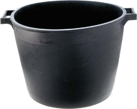 Mastellotto tondo in materiale plastico nero con manici Casa e cucina/Organizzazione interni/Rifiuti e riciclaggio/Secchi della spazzatura da esterni La Zappa - Altamura, Commerciovirtuoso.it