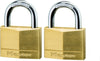 MASTER-LOCK---2-LUCCHETTI-IN-OTTONE-MASSICCIO---ARCO-ACCIAIO-TEMPERATO---40x22x6-MM