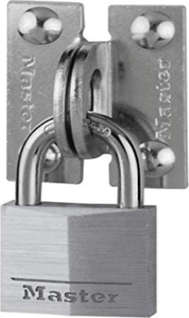 MASTER-LOCK---LUCCHETTO-IN-ALLUMINIO-MASSICCIO-ARCO-ACCIAIO-CEMENTATO-40x21x6-MM-+-2-OCCHIELLI-AD-ANGOLO-IN-ACCIAIO