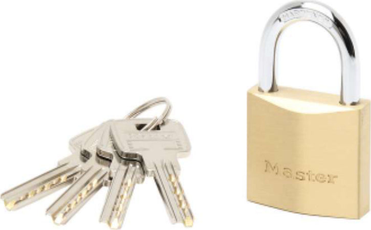 MASTER-LOCK---LUCCHETTO-IN-OTTONE-MASSICCIO---ARCO-ACCIAIO-CEMENTATO---40x22x6-MM