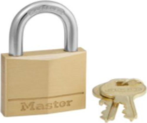 MASTER-LOCK---LUCCHETTO-IN-OTTONE-MASSICCIO---ARCO-ACCIAIO-TEMPERATO-40x22x6-MM
