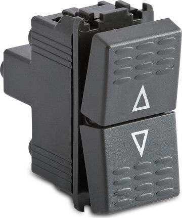 MASTER-PULSANTE-DOPPIO-1P/NO+1PNO-GRIGIO-ART.-31020