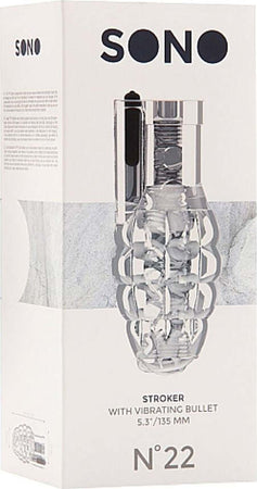 Masturbatore Vibrante Maschile a Forma di Granata Trasparente con Scanalature interne - Stroker - With Vibrating Bullet – Translucent Salute e cura della persona/Erotismo e contraccezione/Sex toys/Masturbatori maschili/Masturbatori a coppa e accessori/Masturbatori a coppa elettrici Kondorama - Martinsicuro, Commerciovirtuoso.it