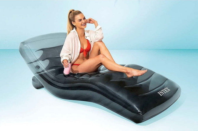 Materassino Cool Grey Lounge Trasparente Gonfiabile 191x99 Cm Portabibite 56875 Giochi e giocattoli/Sport e giochi all'aperto/Giochi aquatici e piscine per bambini/Canotti e gonfiabili galleggianti Trade Shop italia - Napoli, Commerciovirtuoso.it