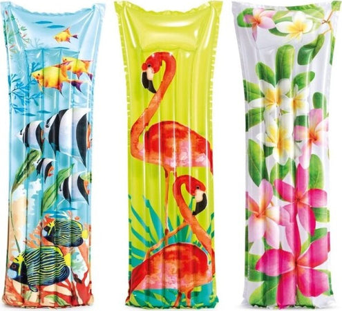 Materassino-Floreale-183x69-Cm-Multicolore-Piscina-Mare-Fantasie-Assortite-59720
