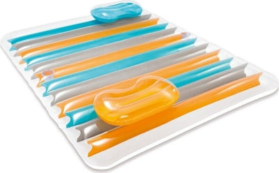 Materassino-Gonfiabile-2-Posti-Con-Doppio-Cuscino-198-X-160-Cm-Multicolor