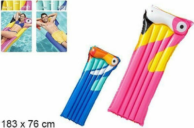 Materassino Gonfiabile Mare Piscina Spiaggia Stampa Uccello Tropicale 183x76cm Giocattoli e infanzia > Piscine > Canotti e Gonfiabili Trade Shop italia - Napoli, Commerciovirtuoso.it