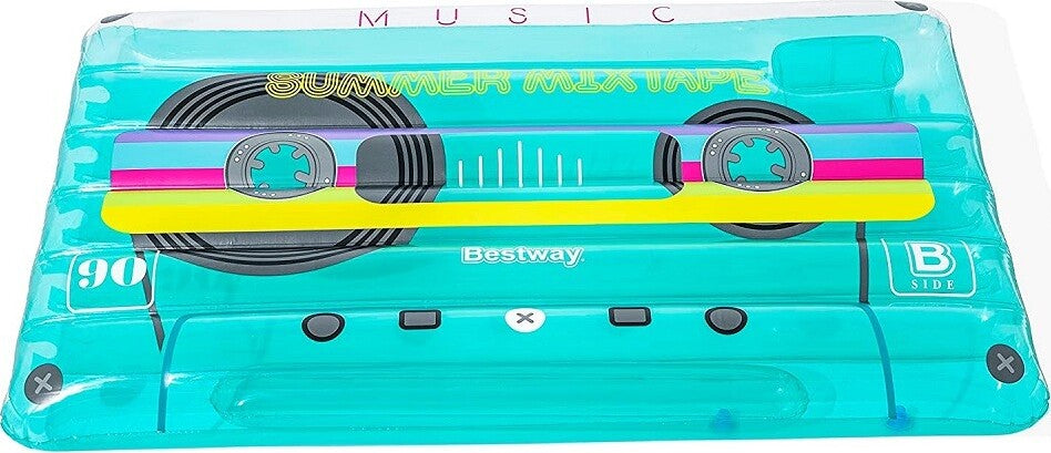 Materassino Gonfiabile Retro Beats Fashion Cassetta 174x117cm Portaoggetti 43649 Giochi e giocattoli/Sport e giochi all'aperto/Giochi aquatici e piscine per bambini/Canotti e gonfiabili galleggianti Trade Shop italia - Napoli, Commerciovirtuoso.it
