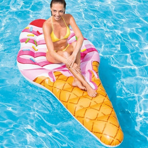 Materassino-Isola-Gonfiabile-Cono-Gelato-In-Pvc-Mare-Piscina-224x107cm