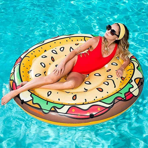 Materassino Isola Gonfiabile Stampa Hamburger Pvc Mare Piscina 150 Cm Giocattoli e infanzia > Piscine > Canotti e Gonfiabili Trade Shop italia - Napoli, Commerciovirtuoso.it