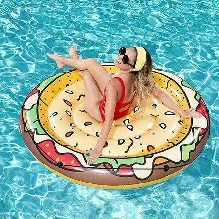 Materassino Isola Gonfiabile Stampa Hamburger Pvc Mare Piscina 150 Cm Giocattoli e infanzia > Piscine > Canotti e Gonfiabili Trade Shop italia - Napoli, Commerciovirtuoso.it