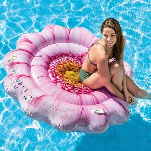 Materassino-Isola-Gonfiabile-Stampa-Margherita-Pvc-Mare-Piscina-142-X-142-Cm