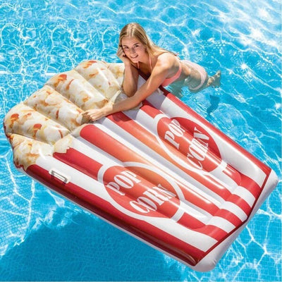 Materassino-Isola-Gonfiabile-Stampa-Pop-Corn-In-Pvc-Mare-Piscina-178-X-124-Cm