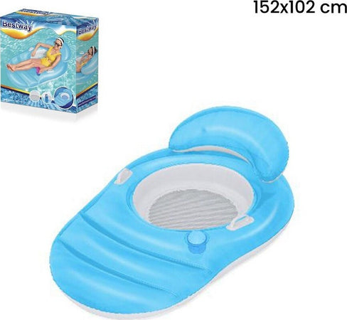 Materassino Poltrona Luxe Relaxer Lounge Sedile In Rete 152x102cm Piscina 43646 Giochi e giocattoli/Sport e giochi all'aperto/Giochi aquatici e piscine per bambini/Canotti e gonfiabili galleggianti Trade Shop italia - Napoli, Commerciovirtuoso.it