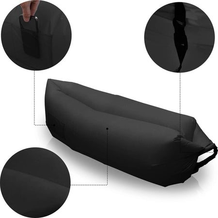 Materasso gonfiabile con vento per campeggio, mare e piscina Sport e tempo libero/Attività ricreative all'aperto/Camping e outdoor/Letti e accessori da campeggio/Materassini/Materassini autogonfianti La Zappa - Altamura, Commerciovirtuoso.it
