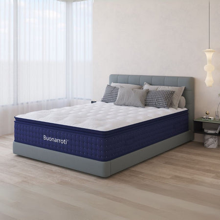 Materasso matrimoniale Atria in memory foam, con tessuto a maglia e molle insacchettate 160x190x33 cm.