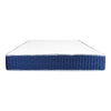 Materasso matrimoniale Palladio con bordo blu 160x190x25 H cm. in schiuma poliuretanica e memory non sfoderabile