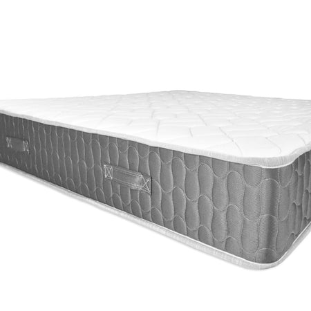 Materasso matrimoniale Palladio con bordo grigio 160x190x25 H cm. in schiuma poliuretanica e memory non sfoderabile