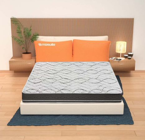 Materasso-Molle-Insacchettate-Una-piazza-e-mezza,-alto-22-cm---Rivestimento-Carbon.-|-Jolie-MiaSuite