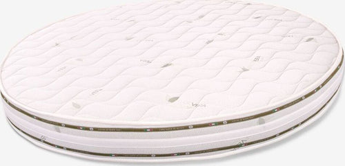 Materasso-rotondo-matrimoniale-in-WaterFoam---alto-20-cm,-tessuto-AloeVera-|-Modello:-Rotondo-H20-MiaSuite