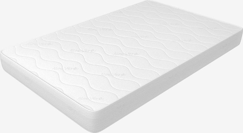 Materasso-Una-Piazza-e-Mezza,-alto-14-cm---Rivestimento-Aloe-Vera,-Waterfoam,-Pieghevole-|-Plus-H14-MiaSuite