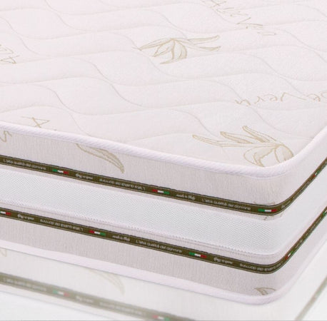 Materasso-Una-Piazza-e-Mezza,-alto-22-cm---Memory-Foam,-Rivestimento-Aloe-Vera,-Traspirante-|-Top-H22-MiaSuite