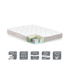 Materasso una piazza e mezza Tulio a molle 120x190x25h tessuto antibatterico