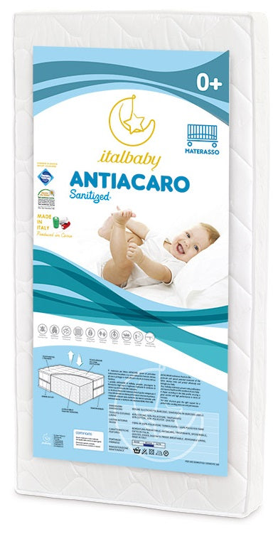 Materasso Antiacaro Italbaby Lettino 60x120x12h cm