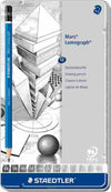 Matita in grafite Mars Lumograph 100 - 12 gradazioni - Staedtler - conf. 12 pezzi Cancelleria e prodotti per ufficio/Penne matite scrittura e correzione/Matite/Matite di legno Eurocartuccia - Pavullo, Commerciovirtuoso.it