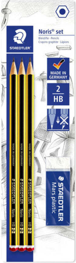 Matita-in-grafite-Noris-2HB-con-Gomma-Staedtler