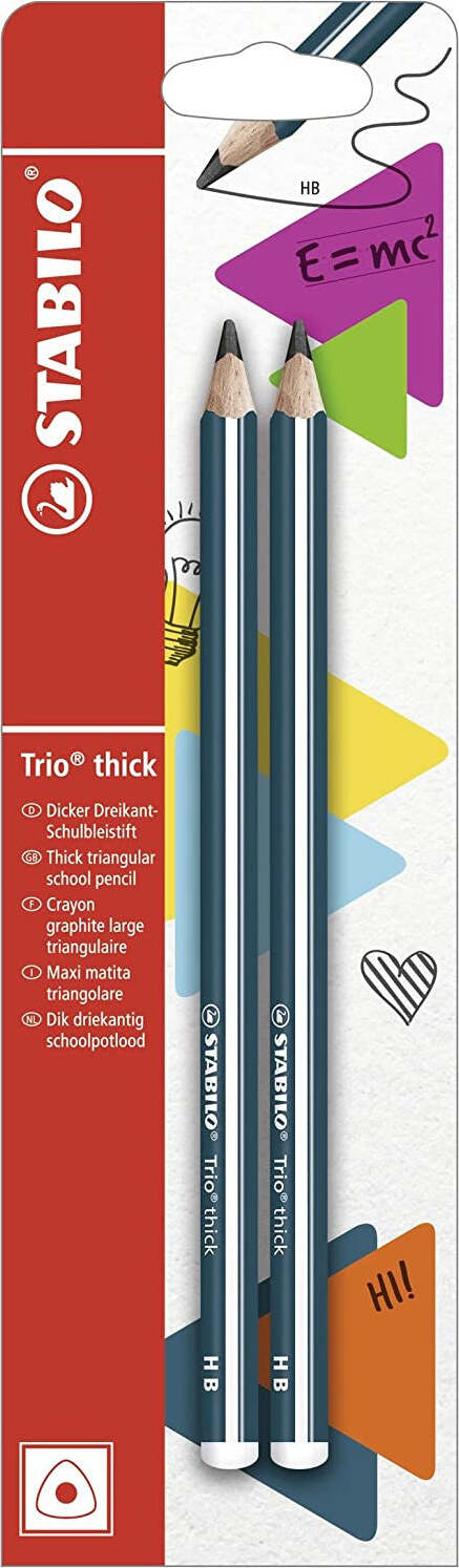 Matita in Grafite STABILO Trio in Petrolio Pack da 2 Gradazione HB Cancelleria e prodotti per ufficio/Penne matite scrittura e correzione/Matite/Matite di legno Scontolo.net - Potenza, Commerciovirtuoso.it