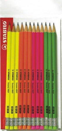 Matita in grafite Swano fluo - gradazione HB - con gommino - fusto in 4 colori fluo - Stabilo - conf. 12 pezzi Cancelleria e prodotti per ufficio/Penne matite scrittura e correzione/Matite/Matite di legno Eurocartuccia - Pavullo, Commerciovirtuoso.it