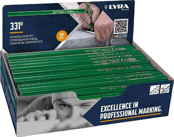 Matita verde per carpentiere a punta dura di alta qualità lunga 30 cm Fai da te/Utensili elettrici e a mano/Strumenti di misura e layout/Matite per falegname La Zappa - Altamura, Commerciovirtuoso.it