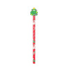 Matita natalizia segnaposto con gomma decorativa per bambini
