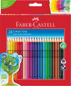 Matite colorate Color Grip - acquerellabili - Faber Castell - scatola 24 pezzi Giochi e giocattoli/Attività creative/Accessori per disegnare e colorare/Pennelli Eurocartuccia - Pavullo, Commerciovirtuoso.it