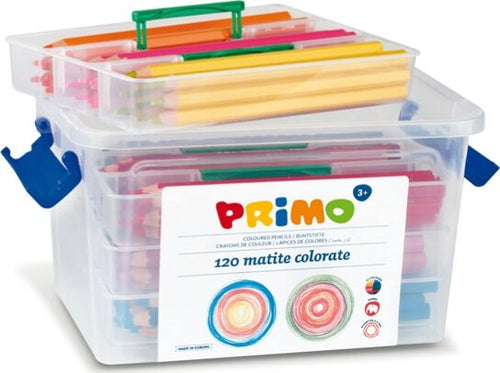 Matite colorate Jumbo - diametro mina 5 5 mm - 12 colori - Primo - astuccio 120 pezzi Giochi e giocattoli/Attività creative/Accessori per disegnare e colorare/Pennelli Eurocartuccia - Pavullo, Commerciovirtuoso.it
