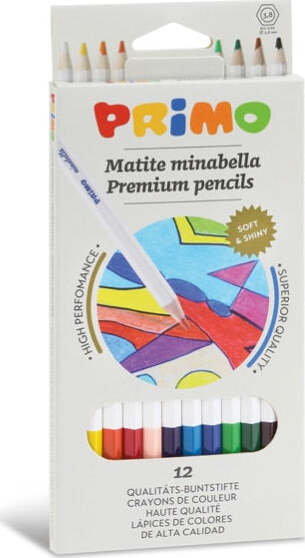 Matite colorate Minabella - diametro mina 3 8 mm - colori assortiti - Primo - astuccio 12 pezzi Giochi e giocattoli/Attività creative/Accessori per disegnare e colorare/Pennelli Eurocartuccia - Pavullo, Commerciovirtuoso.it