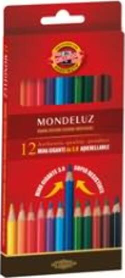 Matite colorate Mondeluz - acquerellabili - diametro mina 3 8 mm - colori assortiti - Koh-I-Noor - conf. 12 pezzi Giochi e giocattoli/Attività creative/Accessori per disegnare e colorare/Pennelli Eurocartuccia - Pavullo, Commerciovirtuoso.it