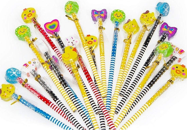 12 MATITE MATITA CON GOMMA ANIMALI CARAMELLE FIORI GADGET BOMBONIERE REGALINI Casa e cucina/Hobby creativi/Materiali per hobby creativi/Forniture per feste/Bomboniere Trade Shop italia - Napoli, Commerciovirtuoso.it