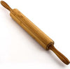 Mattarello-Bambù-Bamboo-Girevole-45cm-Perno-Di-Rotolamento-Legno-Naturale-Cucina