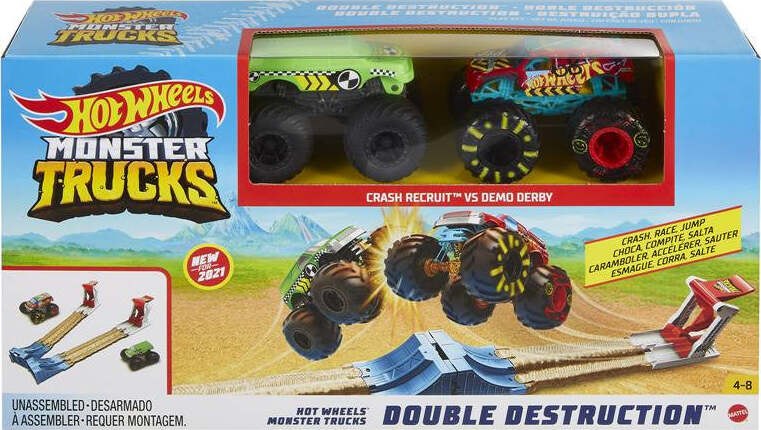 Mattel-Hot-Wheels-Monster-Trucks-Playset-Doppia-Distruzione