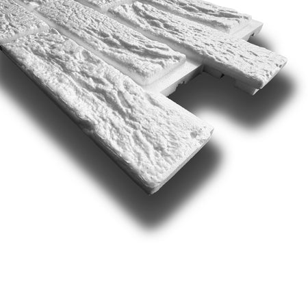 10 o 20mq (76 oppure 152 pezzi) di pannello cappotto isolante mattoncini in polistirene 50x27x2cm verniciabili