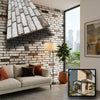 CAPPOTTO esterno - interno isolante in STYROFOAM 3D spess.2cm (120x50cm) con resine e malta mattoni Bianchi Mixed